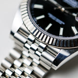 2021 Rolex Datejust 41 Black Dial Fluted Jubilee