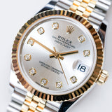 2024 Rolex Datejust 31 Silver Dial Fluted Jubilee Two Tone YG