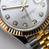 2024 Rolex Datejust 31 Silver Dial Fluted Jubilee Two Tone YG
