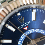 2023 Rolex Sky Dweller Blue Dial Fluted Jubilee 42mm