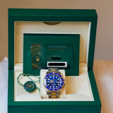 2022 Rolex Blue Submariner Date Two Tone YG