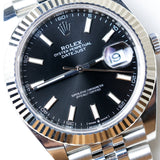 2021 Rolex Datejust 41 Black Dial Fluted Jubilee