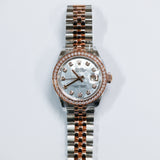 2026 Rolex Datejust 28 MOP Diamonds Dial Diamonds Bezel Jubilee 2T RG Ref. 279381RBR A001550