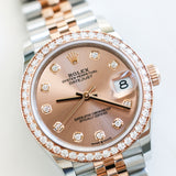 2023 Rolex Datejust 31 Rose-Color Dial Two Tone RG