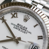 2023 Rolex Datejust 36 White Dial Fluted Jubilee