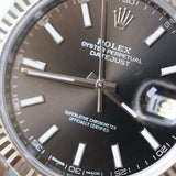 2017 Rolex Datejust 41 Black Fluted Oyster Ref. 126334 B00323
