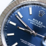 2023 Rolex Datejust 41 Fluted Oyster Blue Dial Ref. 126334 A001717