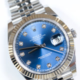 2026 Rolex Datejust 41 Blue Diamonds Dial Fluted Jubilee Ref. 126334 A001292