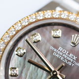 2025 Rolex Datejust 31 Black MOP Diamonds Ref. 278383RBR A001216