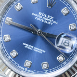 2025 Rolex Datejust 41 Blue Diamonds Dial Fluted Jubilee Ref. 126334 A001824