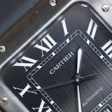 2024 Cartier Santos Black Strap Large Ref. WSSA0039  A001884