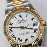 2025 Rolex Datejust 31 White Roman Numeral Dial Two Tone YG Ref. 278273 A001738