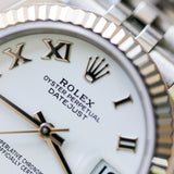 2022 Rolex Datejust 31 White Dial Fluted Jubilee