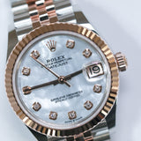 2026 Rolex Datejust 31 Mother of Pearl Dial Two Tone RG Ref. 278271 A001766