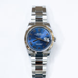 2026 Rolex Datejust 36 Blue Roman Fluted Oyster Ref. 126234 A001612