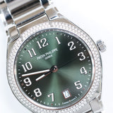 2023 Patek Philippe 36 Green Dial Diamond Bezel Ref. 7300/1200A-011 A000997