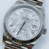 2021 Rolex Day-Date 40 Meteorite Dial White Gold Ref. 228239 B00339