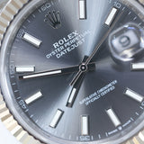 2024 Rolex Datejust 41 Slate Dial Fluted Jubilee Ref. 126334 A001877