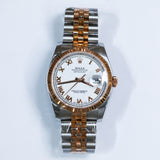 Rolex Datejust 36 White Roman Numerals Dial 2T RG Ref. 126231 A001597