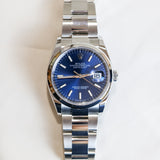 2023 Rolex Datejust 36 Blue Dial Smooth Oyster Ref. 126200 A001561