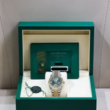 2026 Rolex Datejust 36 Green Roman Diamond Dial 2T YG Ref.126233 A001375