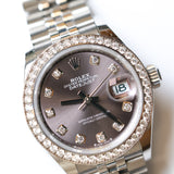 2022 Rolex Datejust 28 Slate Diamonds Dial Ref. 279384RBR B00103