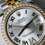 2025 Rolex Datejust 31mm Silver Roman Diamonds Ref. 278383RBR A001114