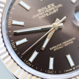 2023 Rolex Datejust 41 Chocolate Dial Fluted Oyster Two Tone RG