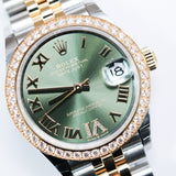 2025 Rolex Datejust 31 Green Roman Dial Ref. 278383RBR