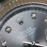 2017 Rolex Datejust II 41 Slate Diamonds Dial Fluted Oyster Ref. 116334 A001567