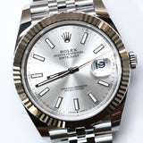 2022 Rolex Datejust 41mm Silver Dial Fluted Jubilee Ref. 126334 B00092