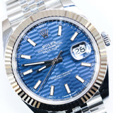 2023 Rolex Datejust 41 Motif Blue Dial Ref. 126334