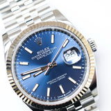 2022 Rolex Datejust 36 Blue Dial Ref. 126234 A001002
