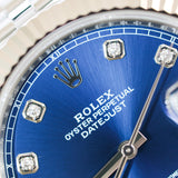 2025 Rolex Datejust 41 Blue Diamond Dial Ref. 126334