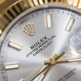 2025 Rolex Datejust 41mm Two-Tone Fluted Oyster Silver Ref. 126333 B00344