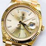 2022 Rolex Day-Date 40 Champagne Dial 228238