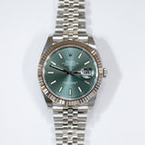 2026 Rolex Datejust 41 Mint Green Dial Fluted Jubilee Ref. 126334 A001875