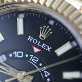 2022 Rolex Sky Dweller Black Dial Yellow Gold