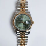 2026 Rolex Datejust 36 Green Dial Two Tone YG Ref. 126233 A001896