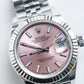 2021 Rolex Datejust 28 Pink Dial Fluted Jubilee