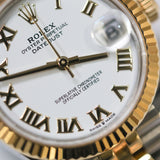 2025 Rolex Datejust 31 White Roman Numeral Dial Two Tone YG Ref. 278273 A001738