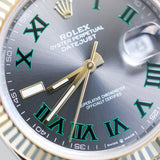 2023 Rolex Datejust 41 Wimbeldon Fluted Jubilee Two Tone Yellow Gold