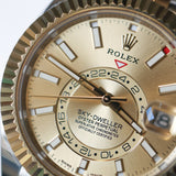 2021 Rolex Sky-Dweller Champagne Dial 2T YG Ref. 326933 B00122