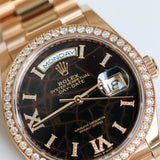 2025 Rolex Daydate 36 Eisenkiesel Diamonds Dial Rose Gold Ref. 128345RBR A001872