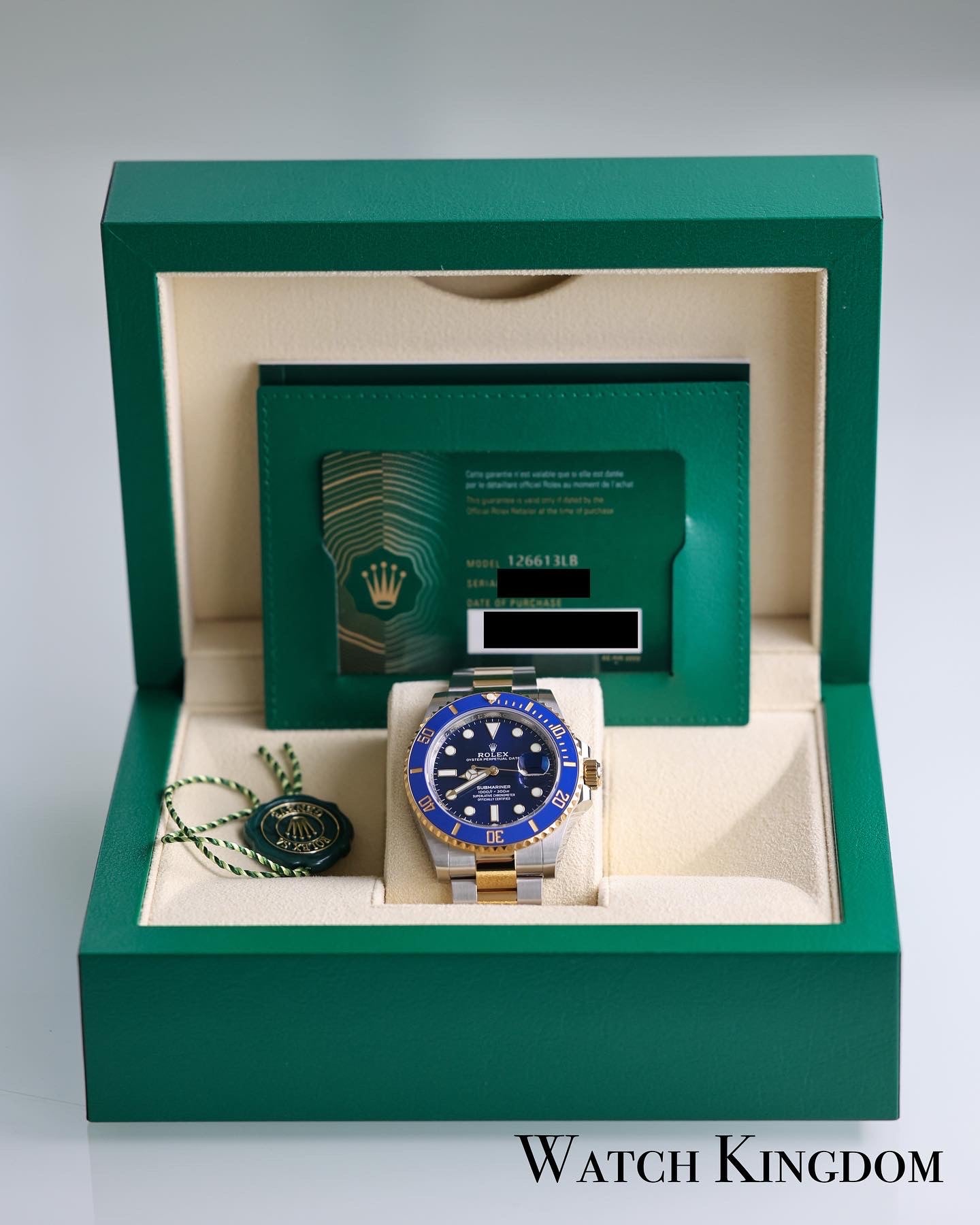 Rolex Submariner Date Blue Dial Two Tone YG