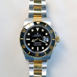 2021 Rolex Submariner Black Dial Two Tone YG