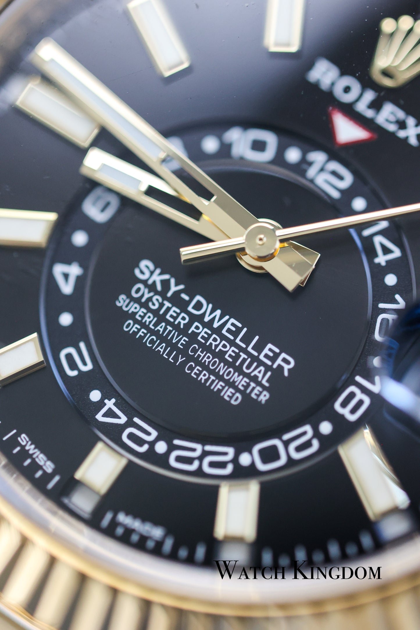 2022 Rolex Sky Dweller Black Dial Yellow Gold