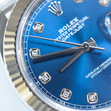 2026 Rolex Datejust 41 Blue Diamonds Dial Fluted Jubilee Ref. 126334 A001292