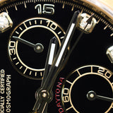 2021 Rolex Daytona Black Diamonds Dial Full YG Ref. 116508 A001479