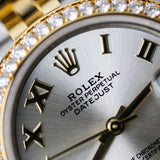 2025 Rolex Datejust 31mm Silver Roman Diamonds Ref. 278383RBR A001114